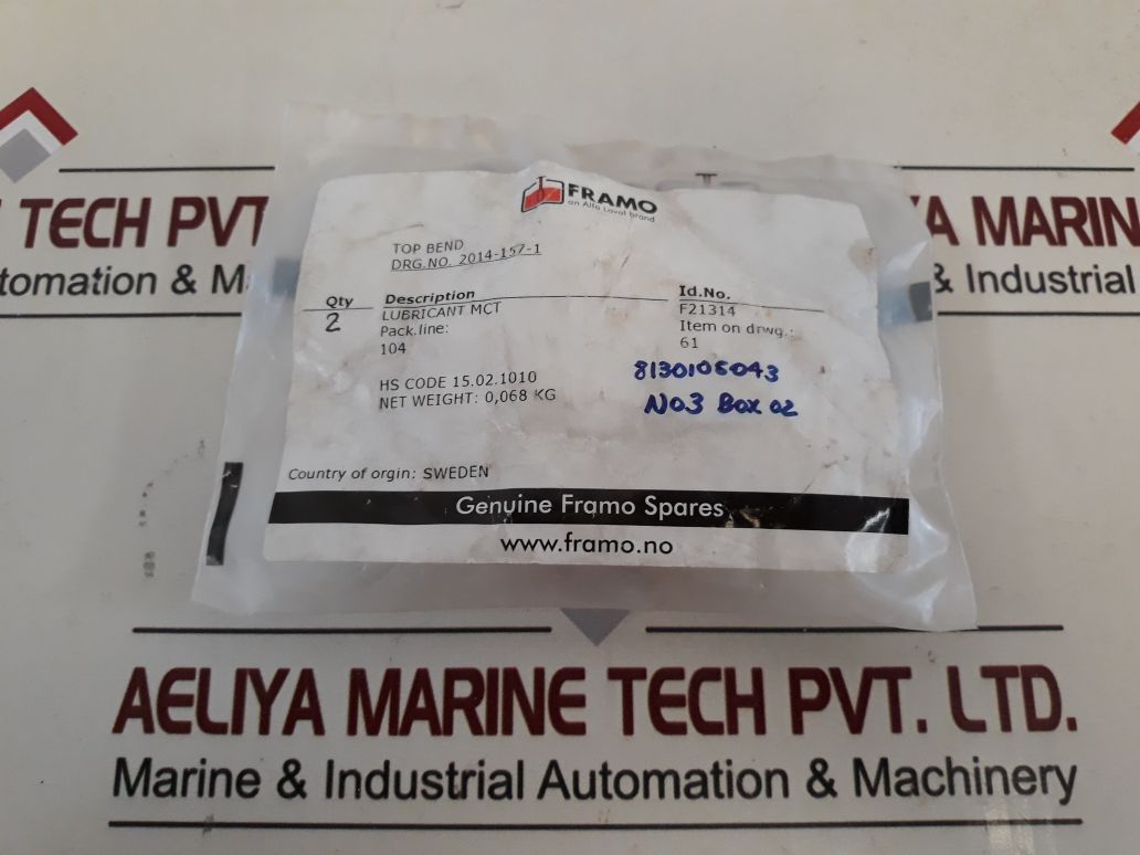 Framo F21314 Lubricant Mct