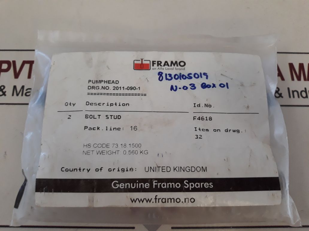 Framo F4618 Bolt Stud