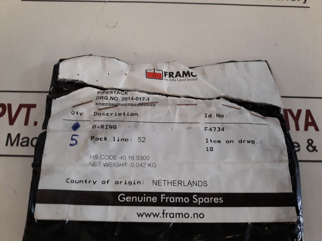 Framo F4734 O-ring 50325