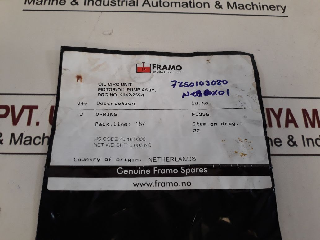 Framo F8956 O-ring