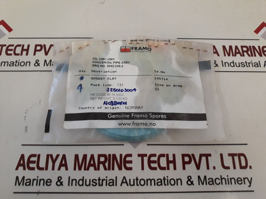 Framo Garlock Gasket Flat