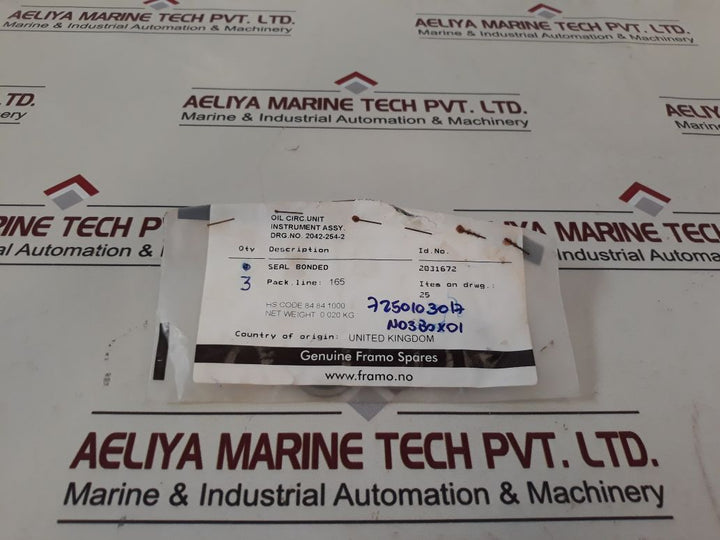 Framo 2031672 Seal Bonded
