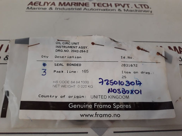 Framo 2031672 Seal Bonded