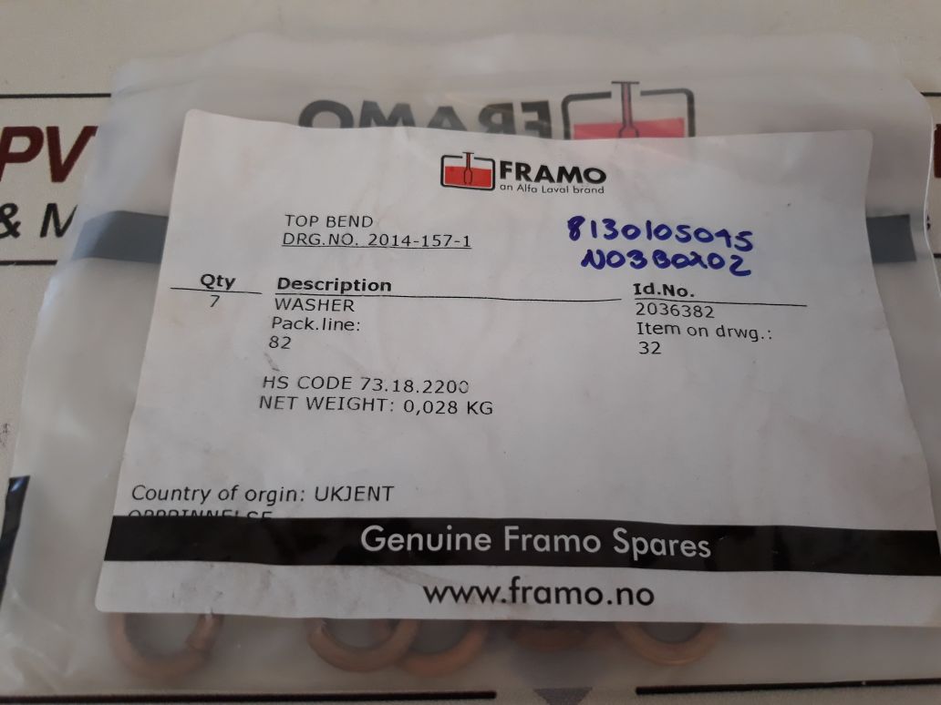 Framo 2036382 Washer