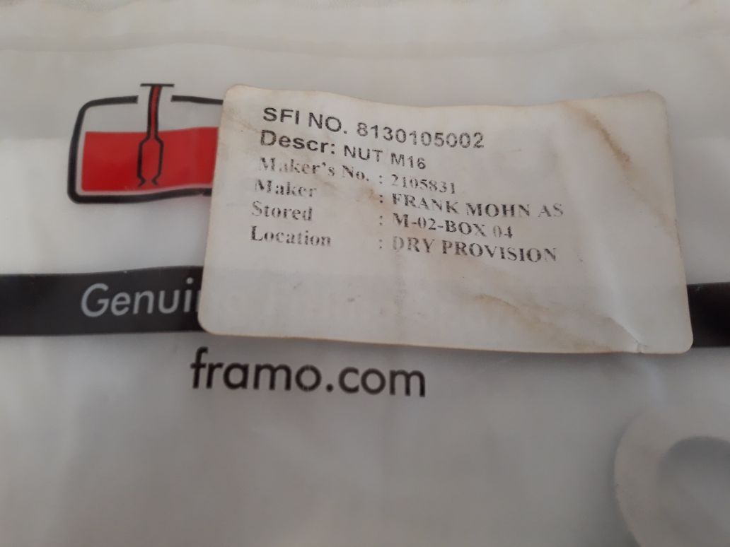 Framo Washer Plain 2105831