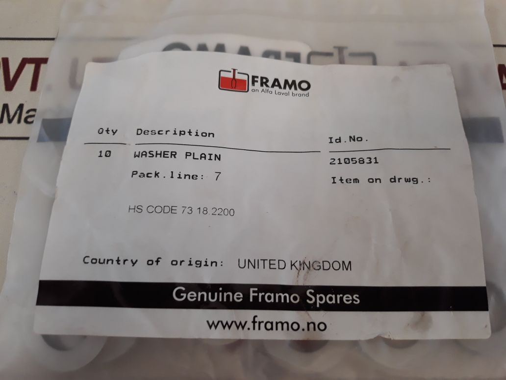 Framo Washer Plain 2105831
