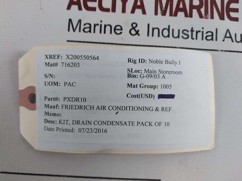 Friedrich Pxdr10 Condensate Drain Kit