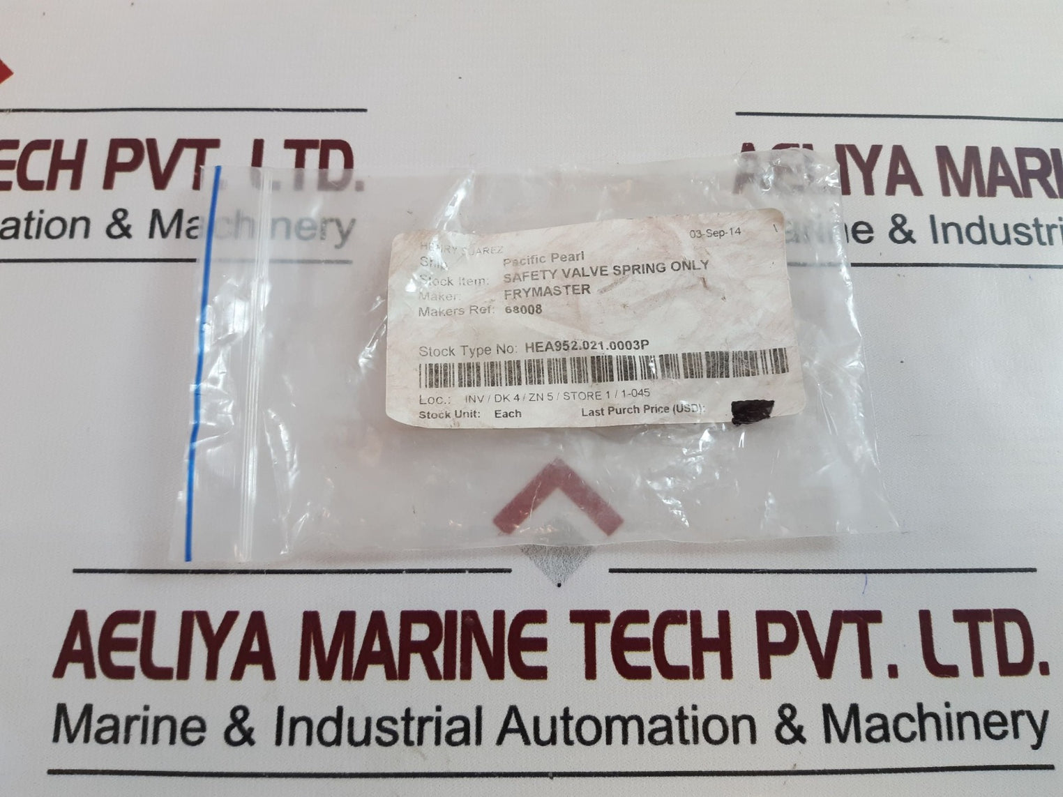 Frymaster 68008 Safety Valve