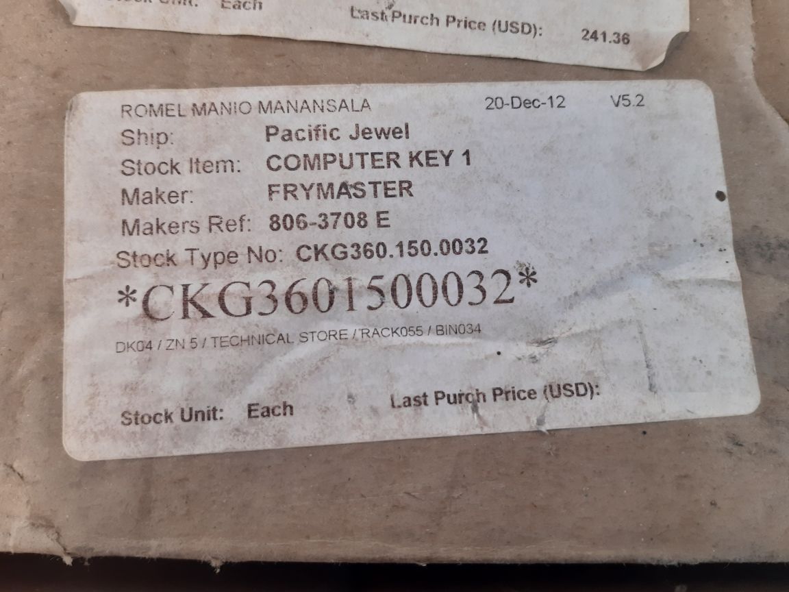 Frymaster 8262288 Control Cntrl Cm3.5 Elc Fv Cm Ce