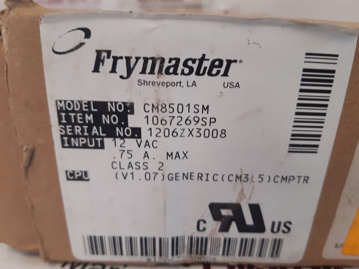 Frymaster 8262288 Control Cntrl Cm3.5 Elc Fv Cm Ce