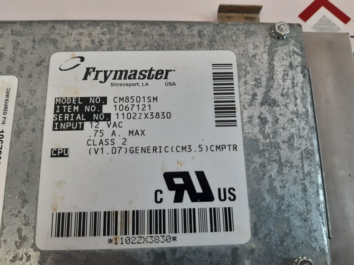 Frymaster 8262288 Control Cntrl Cm3.5 Elc Fv Cm Ce