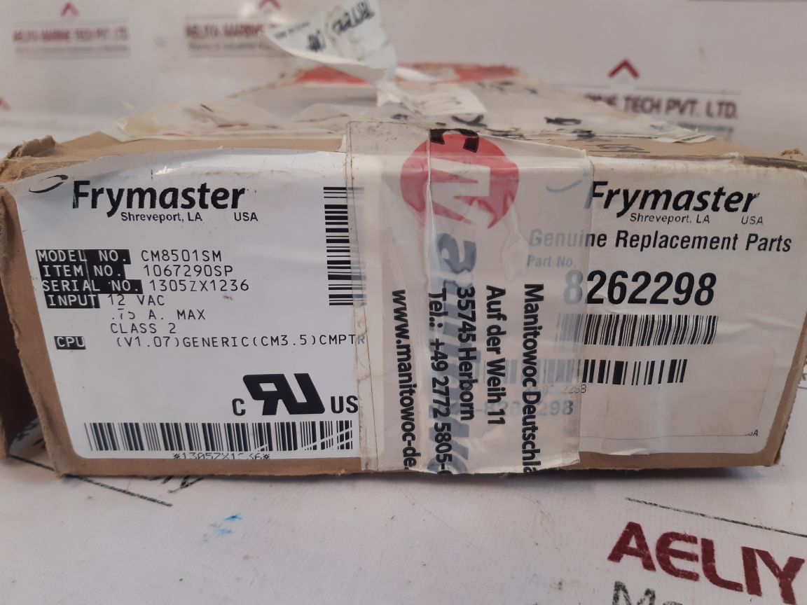 Frymaster Control 8262298 Cntrl Cm3.5 Elc Fv Hef Cm8501Sm