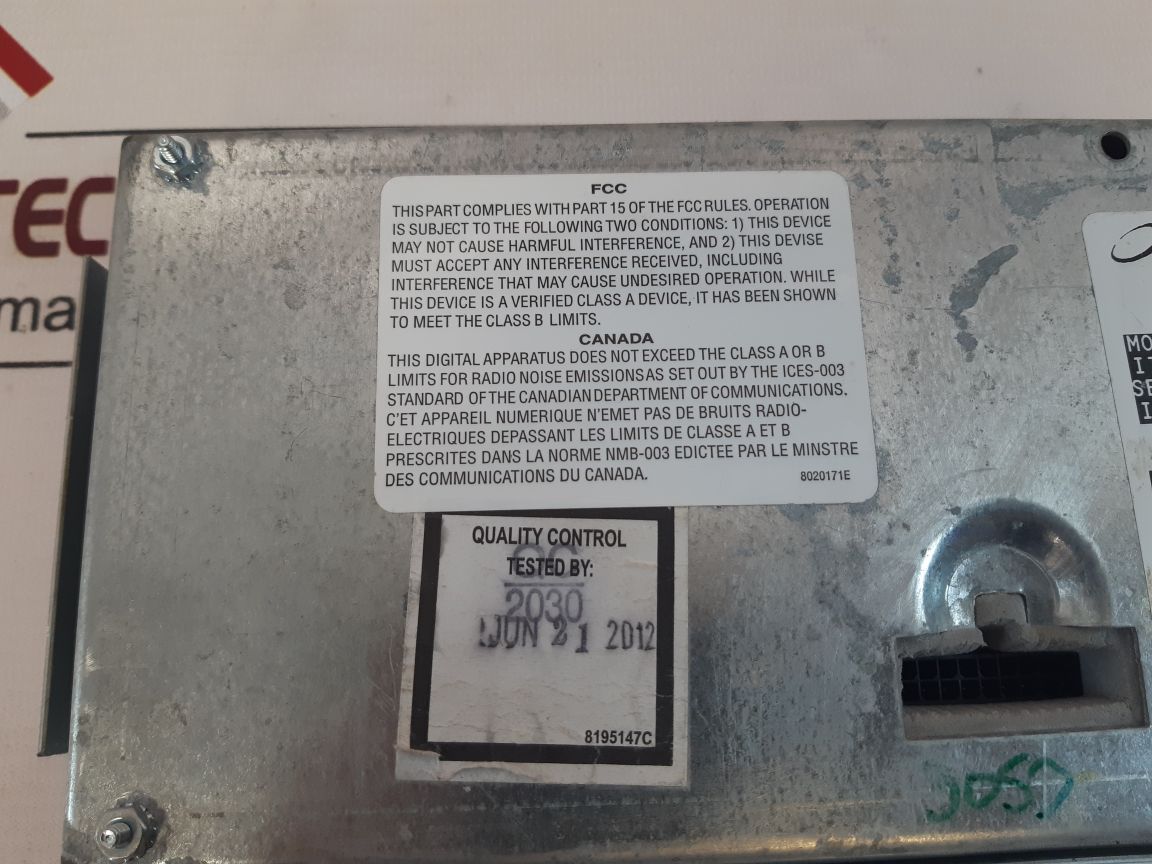 Frymaster Control 8262298 Cntrl Cm3.5 Elc Fv Hef Cm8501Sm