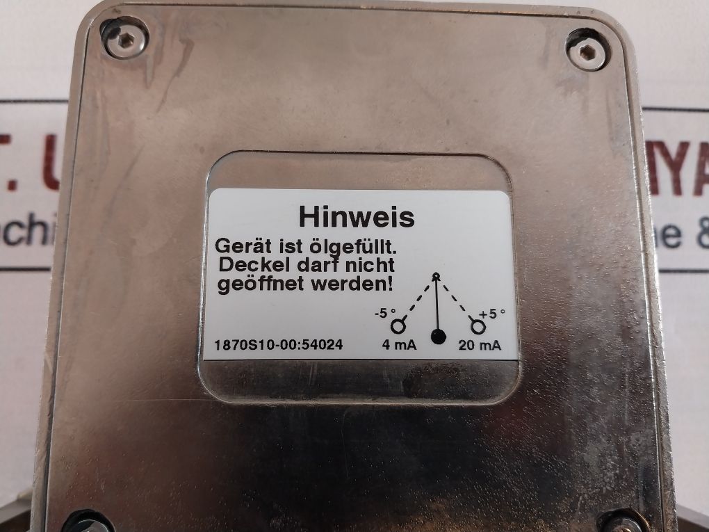 Fsg Pe 4000-wd/E2-01 Inclinometer 19-33V Dc 4-12-20Ma