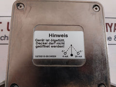 Fsg Pe 4000-wd/E2-01 Inclinometer 19-33V Dc 4-12-20Ma