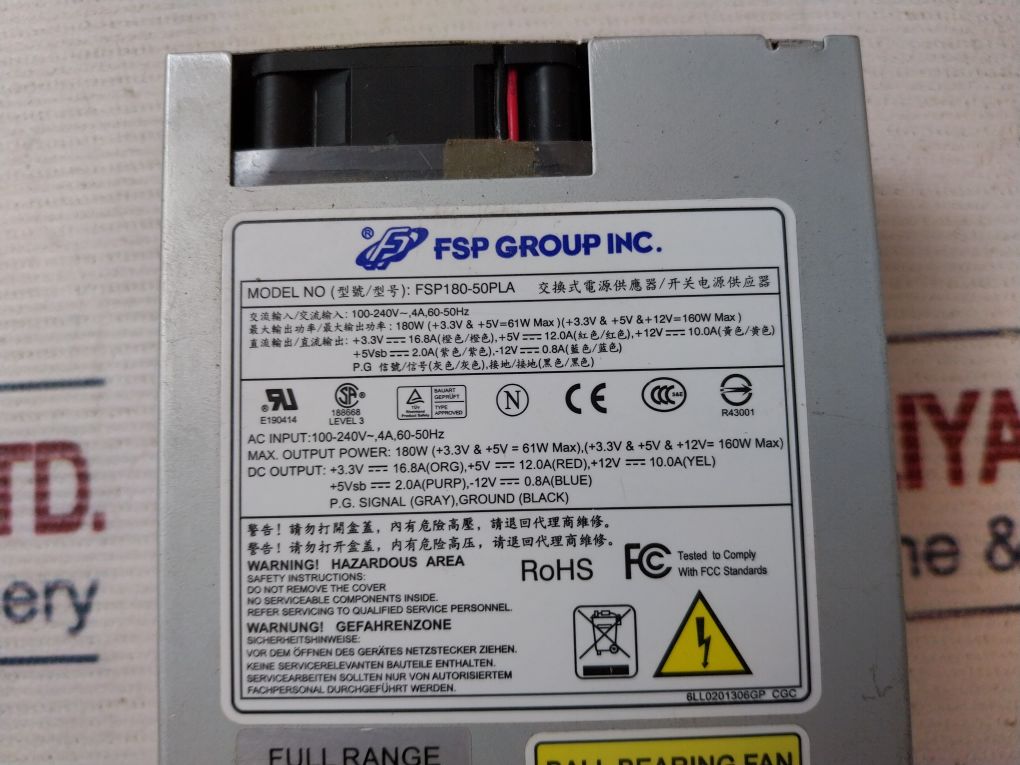 Fsp Fsp180-50Pla Switching Power Supply 180W