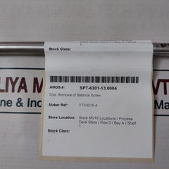 Ft33076-4 Tool, Removal Of Balance Screw