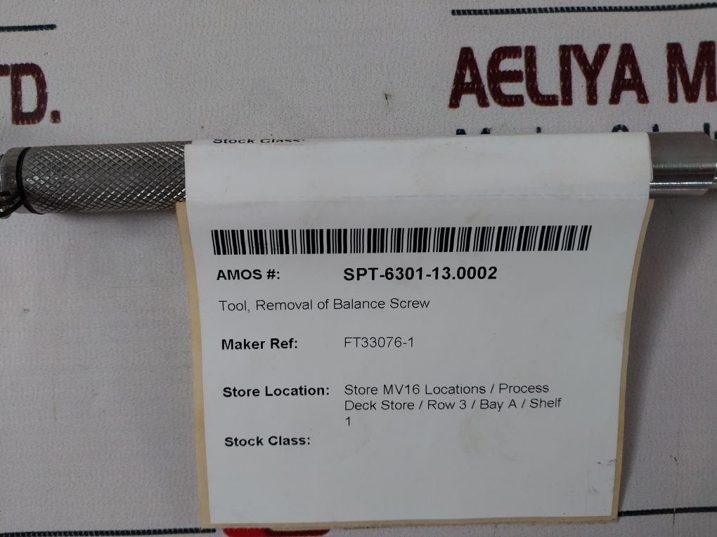 Ft33076-4 Tool, Removal Of Balance Screw