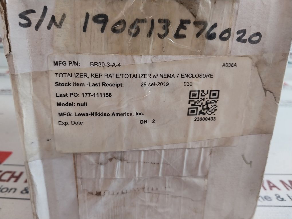 Fti Flow Technology Br30-3-a-4 Flow Meter