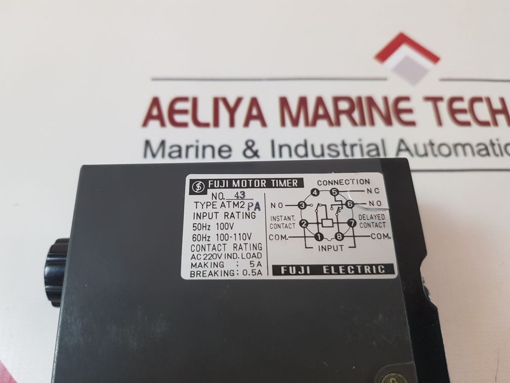 Fuji Electric Atm2Pa Motor Timer 0 To 6 Seconds
