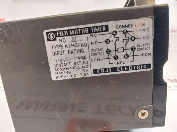 Fuji Electric Atm2Pad Motor Timer 110V 50/60Hz