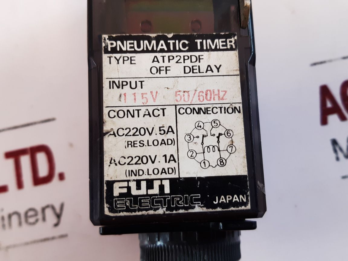 Fuji Electric Atp2Pdf Pneumatic Timer 60Sec
