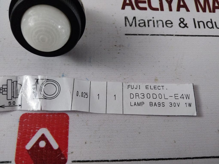 Fuji Electric Dr30D0L-e4W Pilot Light