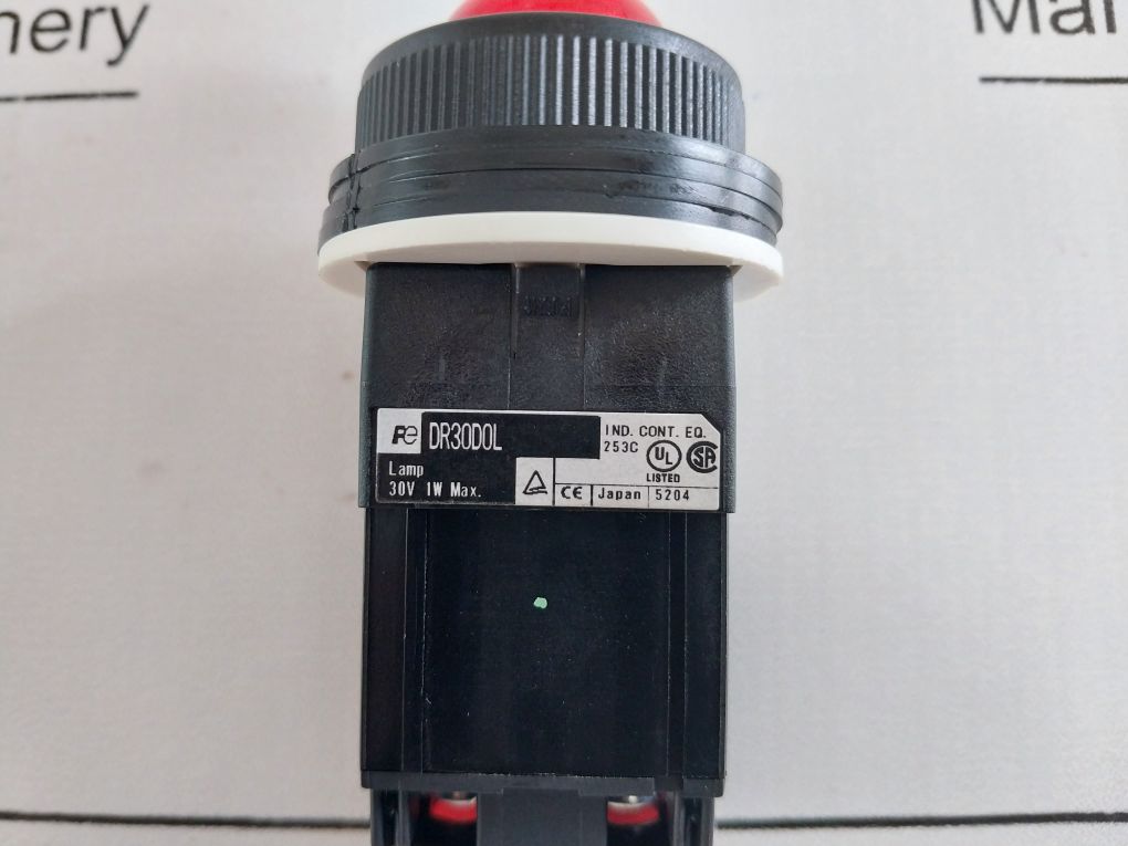 Fuji Electric Dr30D0L Red Indicator Light