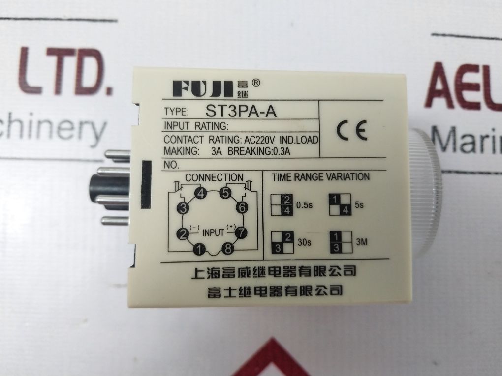 Fuji Jsz3 (St3) Electronic Time Relay 0-5 Sec.