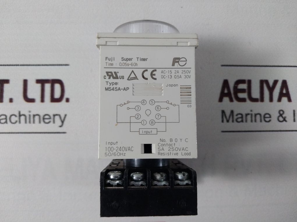 Fuji Electric Ms4Sa-ap Super Timer Ms4Sa