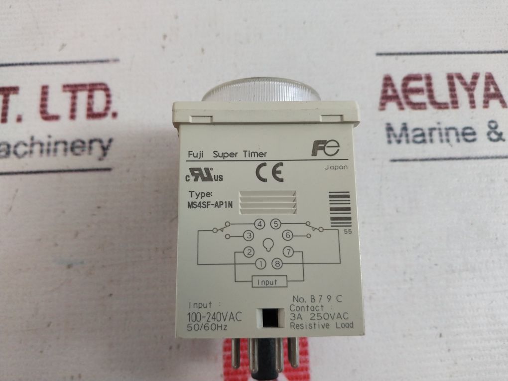 Fuji Electric Ms4Sf-ap1N Super Timer 0-6 Min