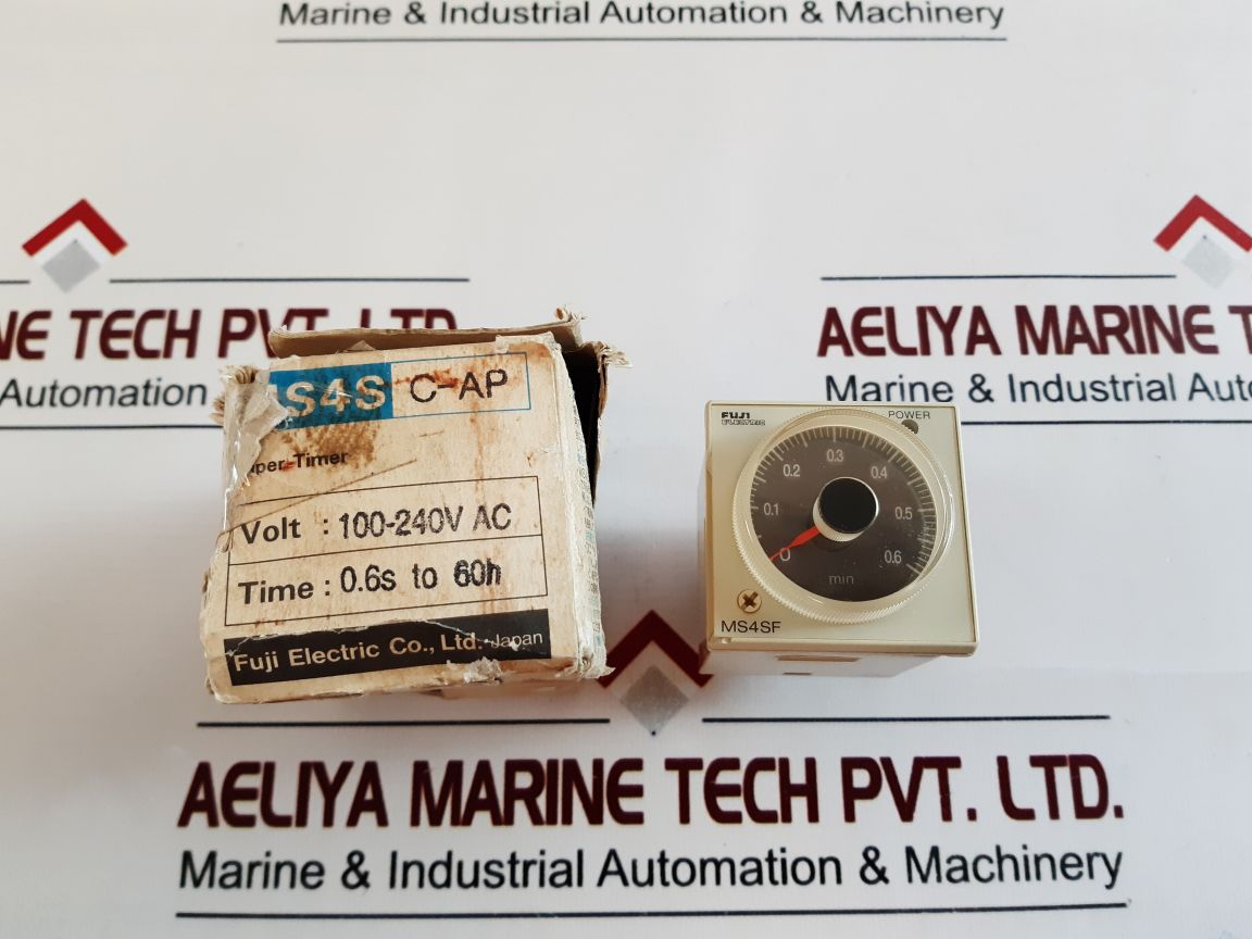 Fuji Electric Ms4Sf-ap1N Super Timer 0.6S To 60H Free Shipping