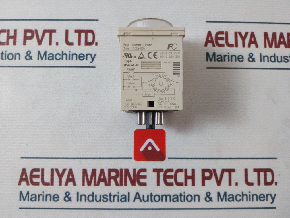 Fuji Electric Ms4Sm-ap Super Timer 100-240Vac 50/60Hz