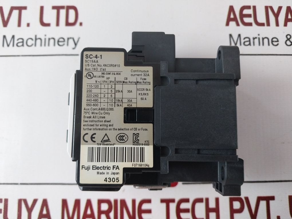 Fuji Electric Sc-4-1 [19] Contactor 4Nc0R0#10
