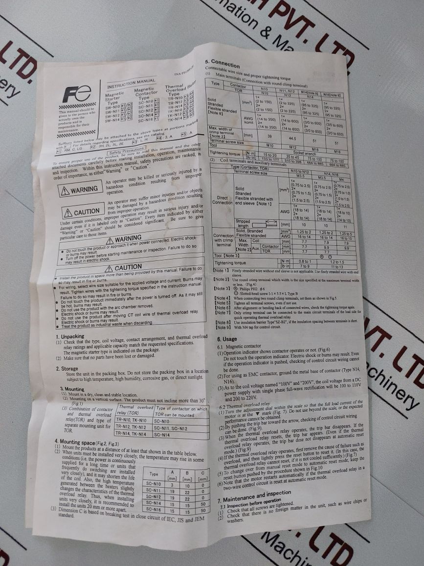 Fuji Electric Sc-n14[600] Magnetic Contactor 3Nc6F0 Sc6Abaa-422