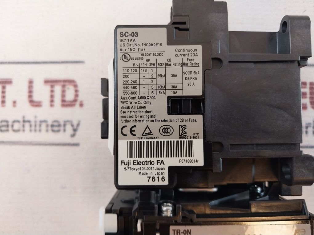 Fuji Electric Sc11Aa Magnetic Switch
