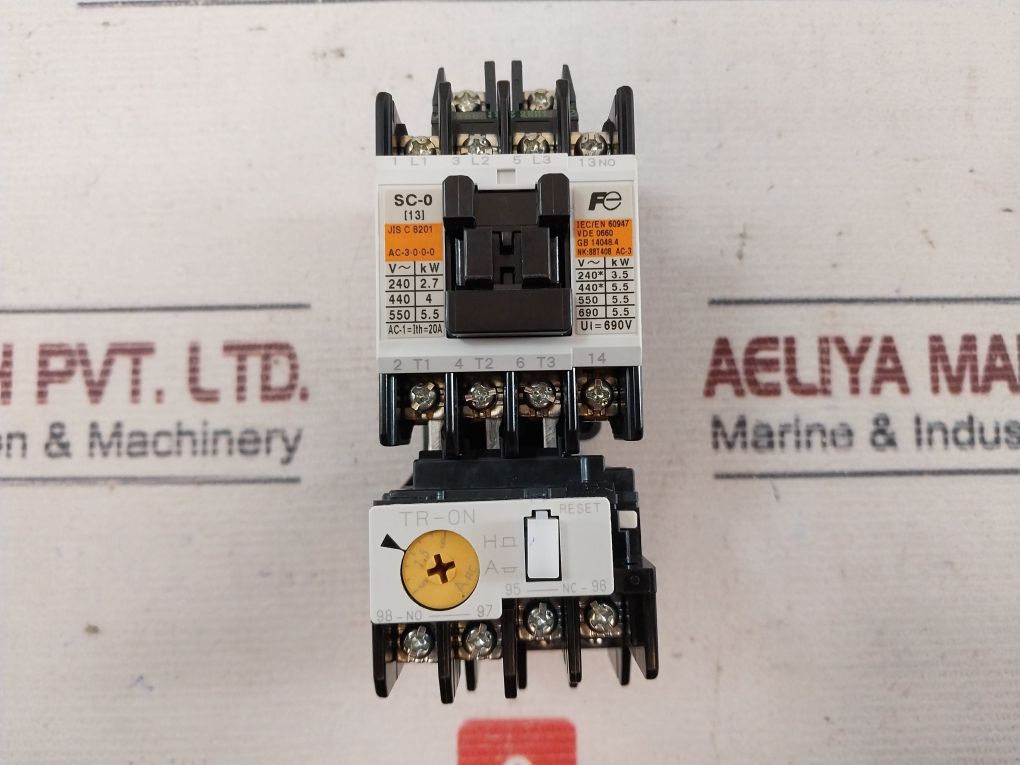 Fuji Electric Sc13Aa Contactor With Tr-0N Overload Relay