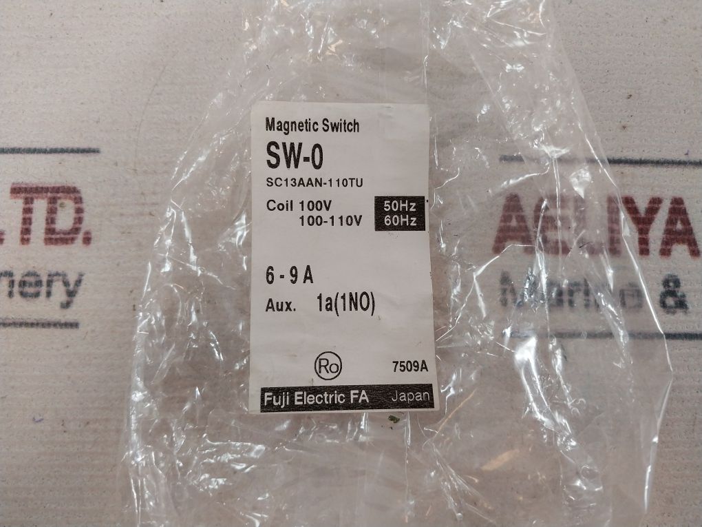 Fuji Electric Sc13Aa Contactor With Tr-0N Overload Relay