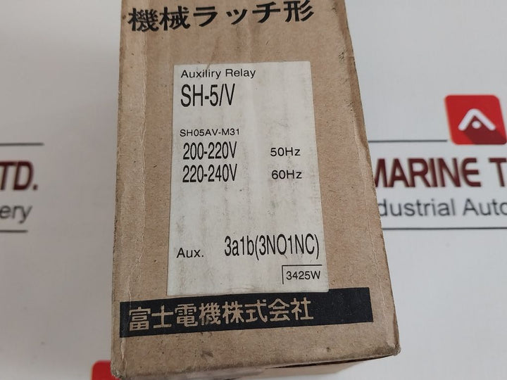 Fuji Electric Sh-5/V Latch Unit/Relay With Sh-5