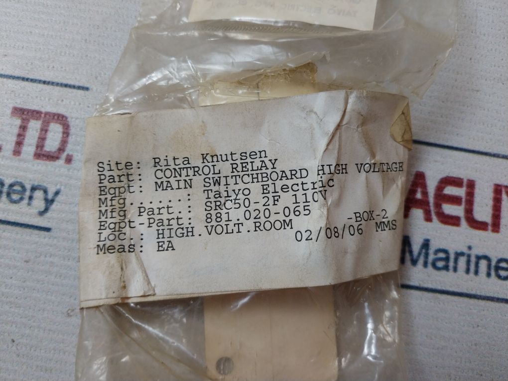 Fuji Electric Src50-2F Control Relay 110V