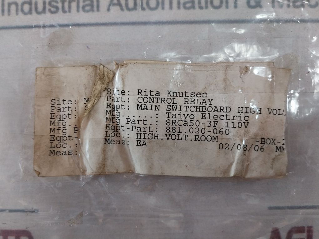 Fuji Electric Srca50-3F Auxiliary Relay