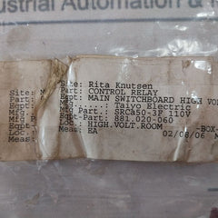 Fuji Electric Srca50-3F Auxiliary Relay