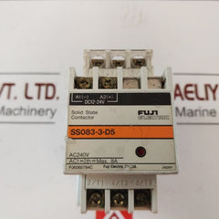 Fuji Electric Ss083-3-d5 Solid State Contactor 8A Dc12-24V