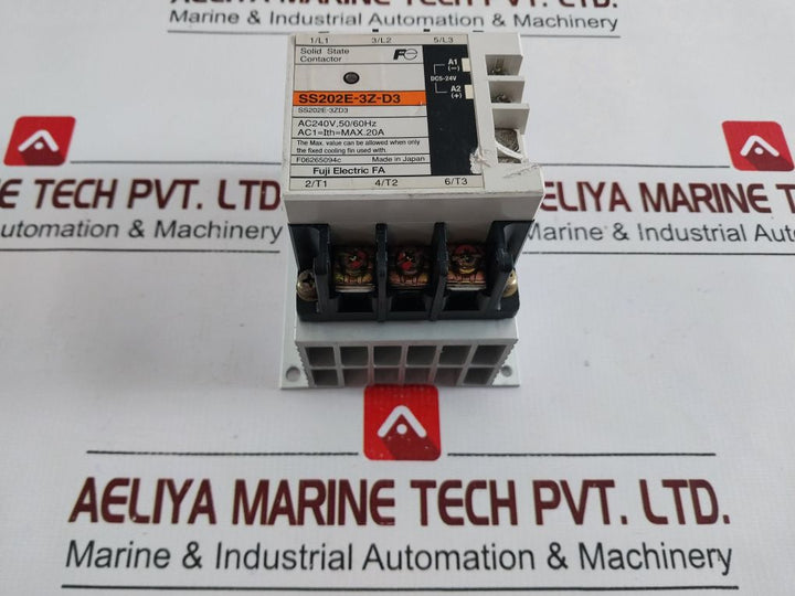 Fuji Electric Ss202E-3Z-d3 Solid State Contactor