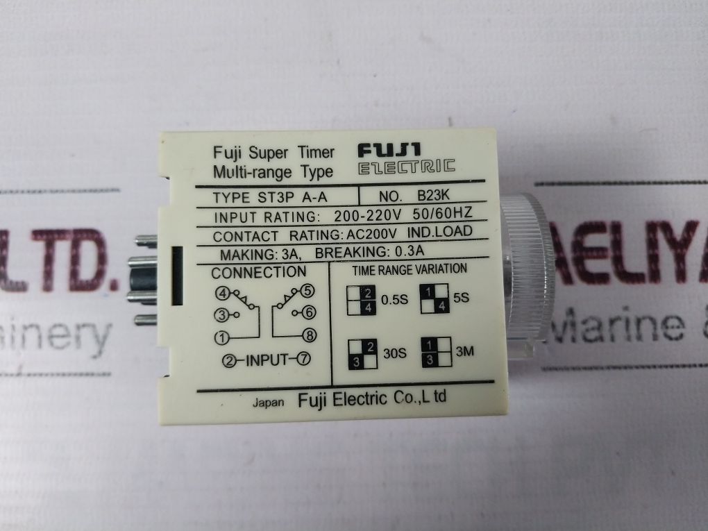 Fuji Electric St3P A-a Multi-range Timer 200-220V