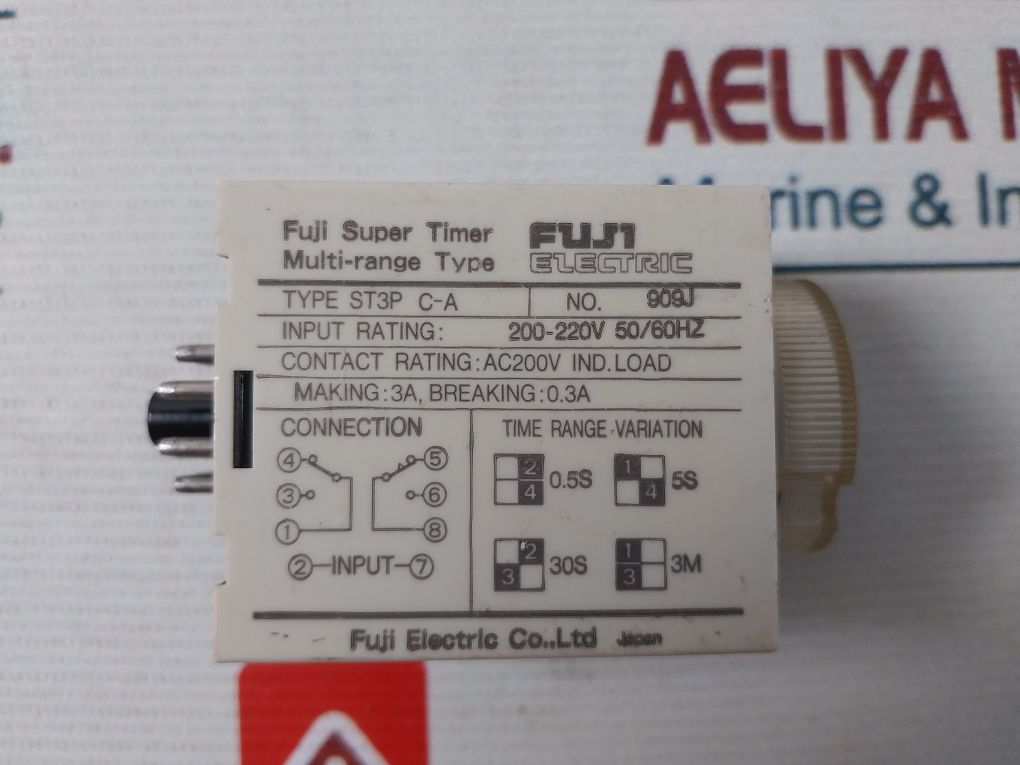 Fuji Electric St3P C-a Super Timer 0-5 Sec