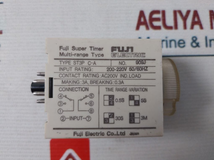 Fuji Electric St3P C-a Super Timer 0-5 Sec