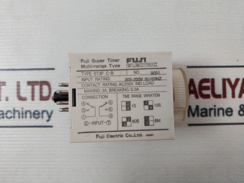 Fuji Electric St3P C-b Multi-range Super Timer 200-220V 50/60Hz