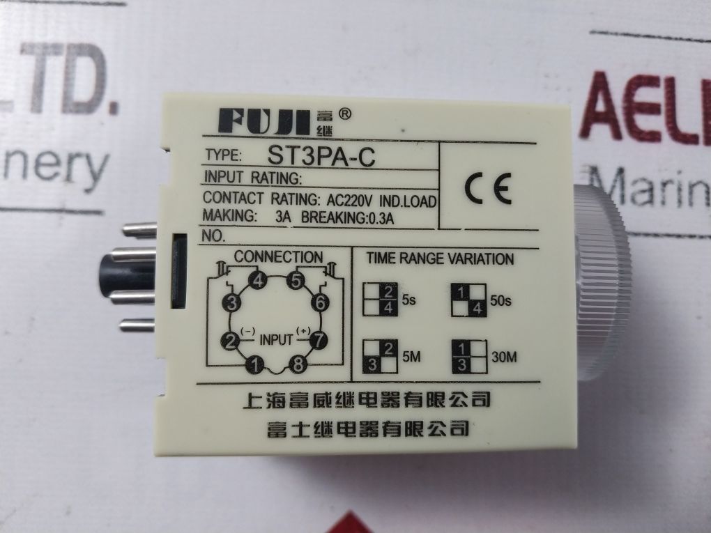 Fuji St3Pa-c Electronic Time Relay Jsz3 (St3) 0-5 Sec