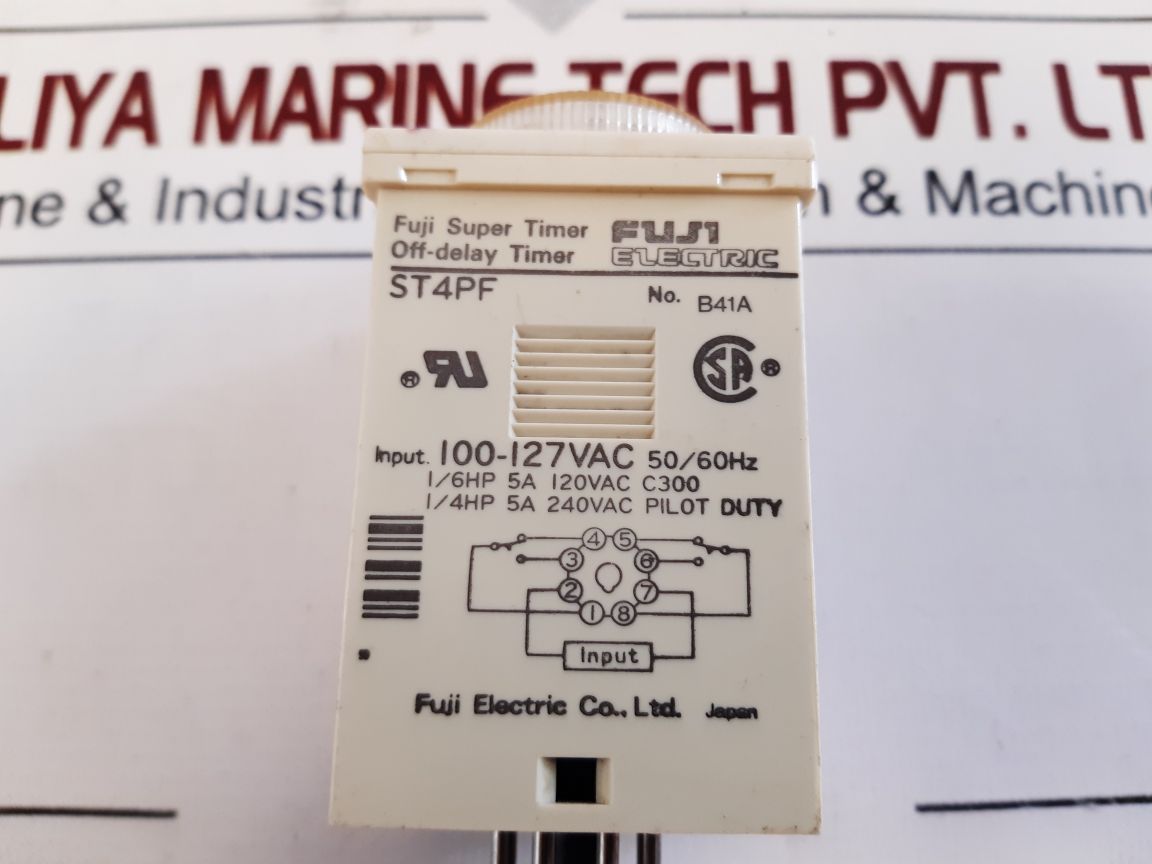 Fuji Electric St4Pf Off-delay Timer 100-127Vac